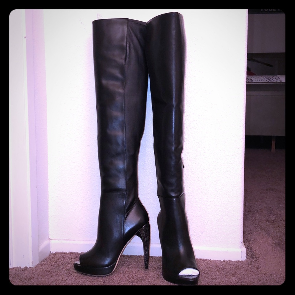 Herve Leger ‘Vero Cuoio’ Women Thigh High